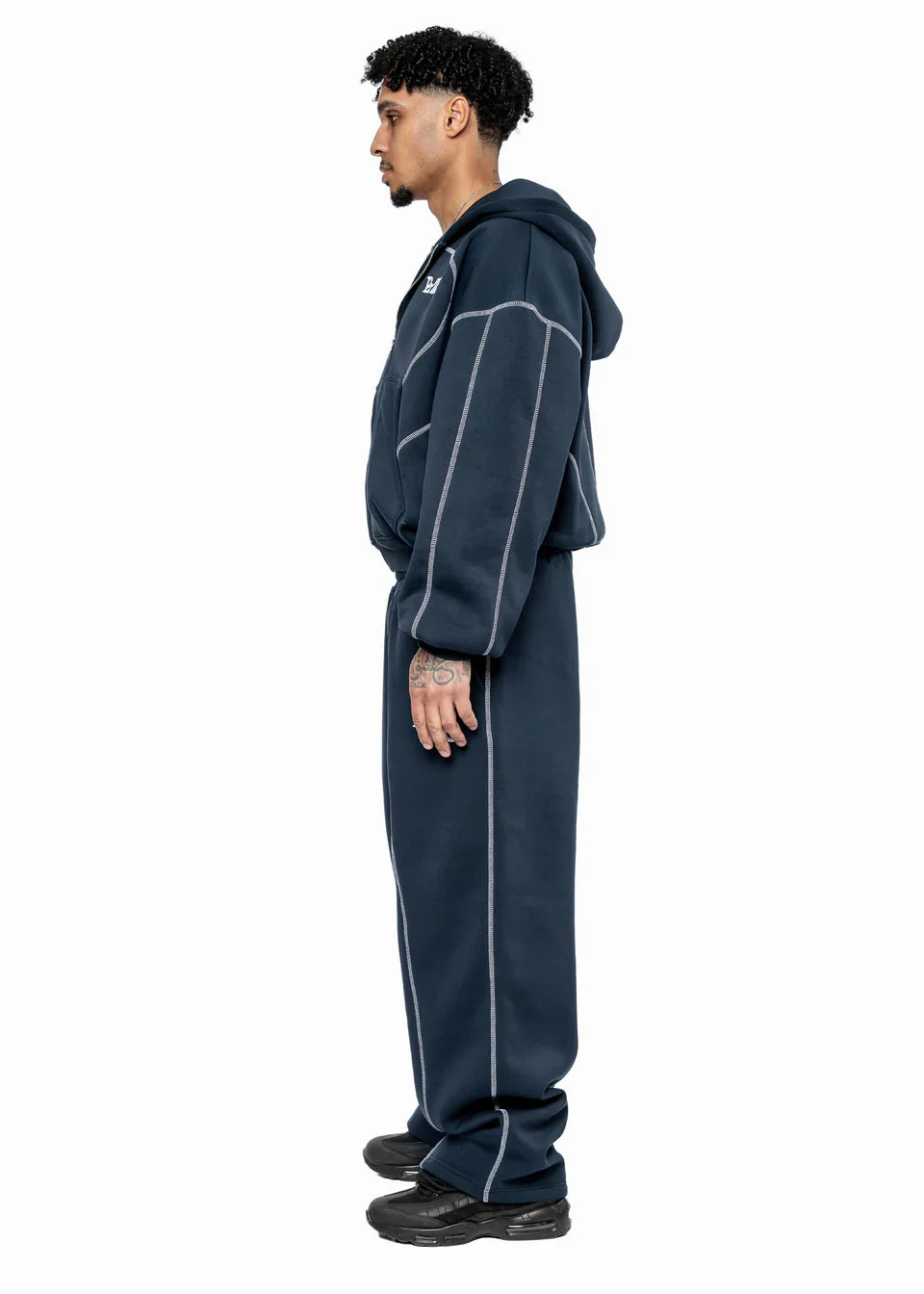 GREY LINE TRACKSUIT NAVY