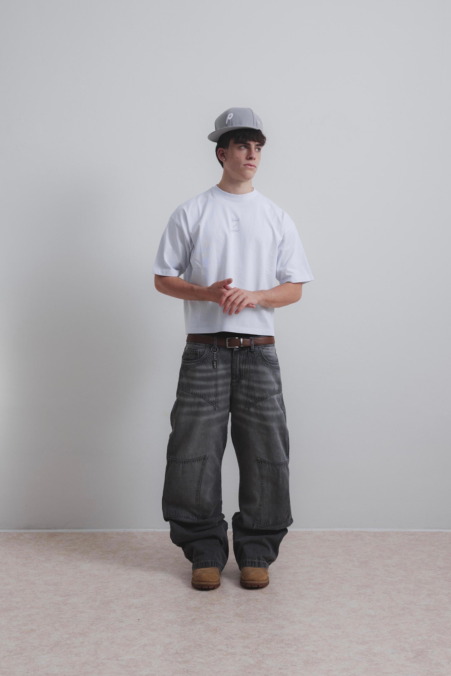 STORM GREY DOUBLE KNEE JEANS