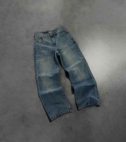 PERSIAN BLUE LINES DENIM JEANS