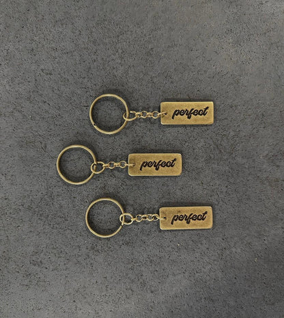 MATT BRASS PERFECT KEYCHAIN