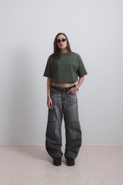 FOREST GREEN BUTTERFLY TEE