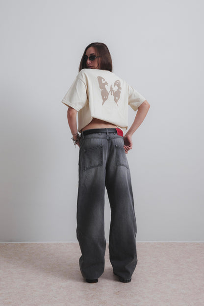 LIGHT SAND BUTTERFLY TEE