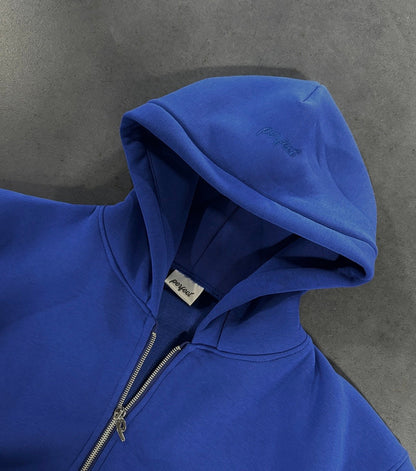 ROYAL BLUE ZIP HOODIE
