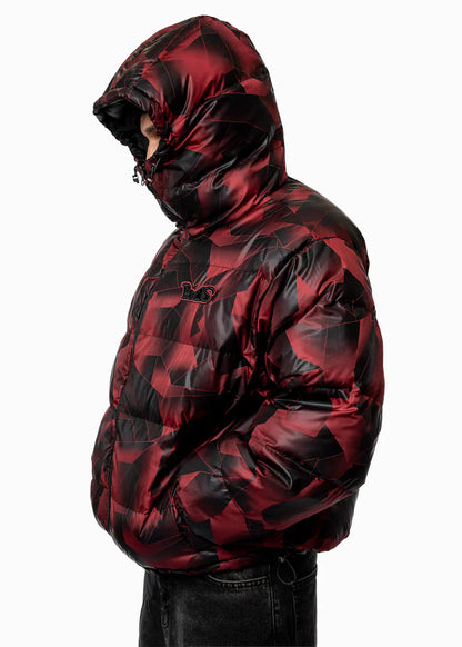 DOUBLE-SIDED PUFFER BLACK/RED